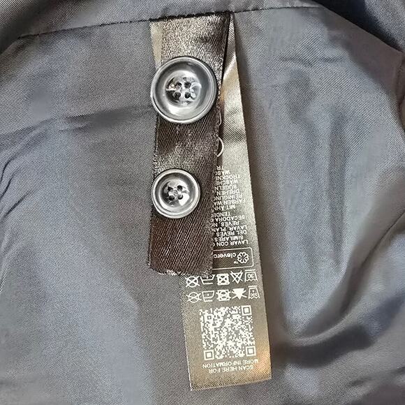 TOPSHOP NWT Blue Oversized Grandpa Blazer Women's Sz. 8 - Picture 5 of 6